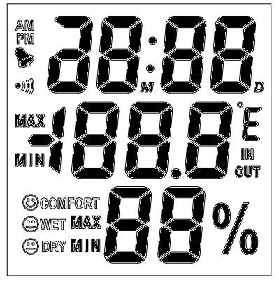 供应时钟温湿度计IC 家用温湿度计IC 芯片
