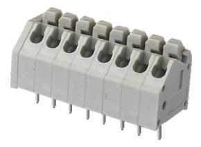 250接线端子 2.54MM间距免螺丝端子 3.5MM快速接压式连接器