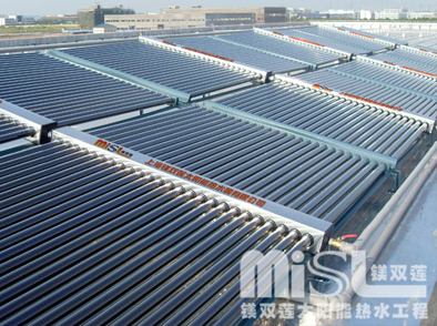 上海太阳能厂家供应10-13吨太阳能热水工程
