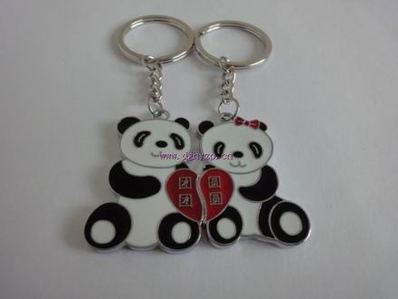 供应熊猫钥匙扣、情侣锁匙扣、情侣钥匙扣