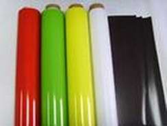 供应彩色PVC磁片，各种彩色合成纸磁片，背胶磁片