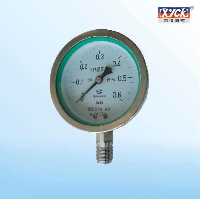 供应全不锈钢压力表YTF-150/100/60ZQ耐震不锈钢压力表来电询价