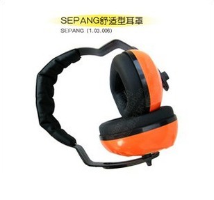 DELTA代尔塔防噪音耳罩/舒适型/橘黄时尚 103006 代尔塔防噪音耳罩/配安全帽 耳罩 隔音耳罩