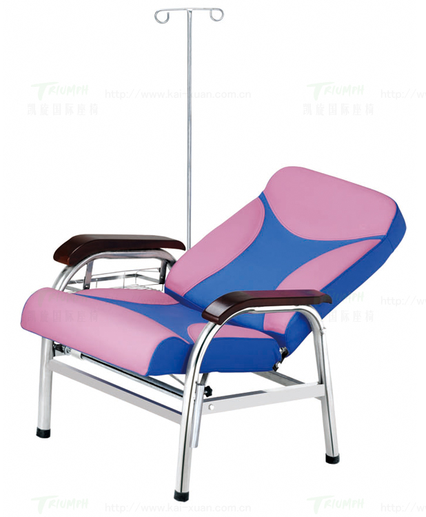 不锈钢圆管可躺输液椅 型号：YY-1201-1