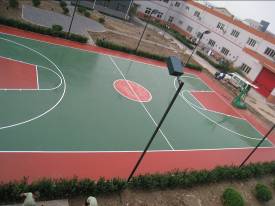 供应铺设江西南昌丙烯酸篮球场、硅PU篮球场、塑胶篮球场工程