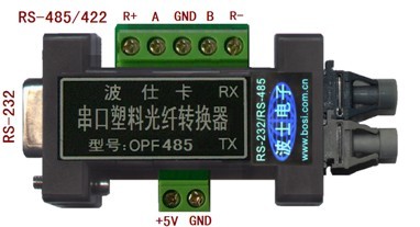 供应OPF485--RS-485/422/232/塑料光纤转换器