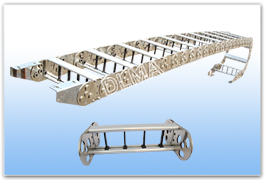 供应TL型钢制拖链专业生产厂家宽度可根据客户要求定做