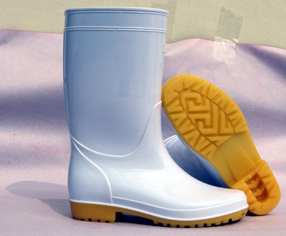 供应防滑防酸碱雨鞋水鞋 食品靴 高邦中筒低筒橡胶水鞋 白色黄色雨鞋