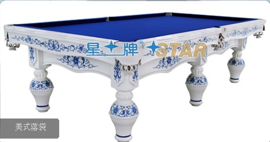 供应星牌美式落袋台球桌XW110-9A 星牌台球桌 济南台球桌价格