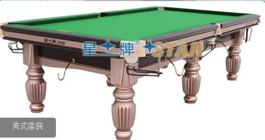 供应星牌美式落袋台球桌XW112-9A 星牌台球桌价格 济南台球桌厂家直销 台球桌价格