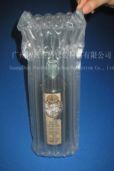 广州厂家供应红酒快递缓冲袋、透明气柱袋、缓冲包装、酒类包装、