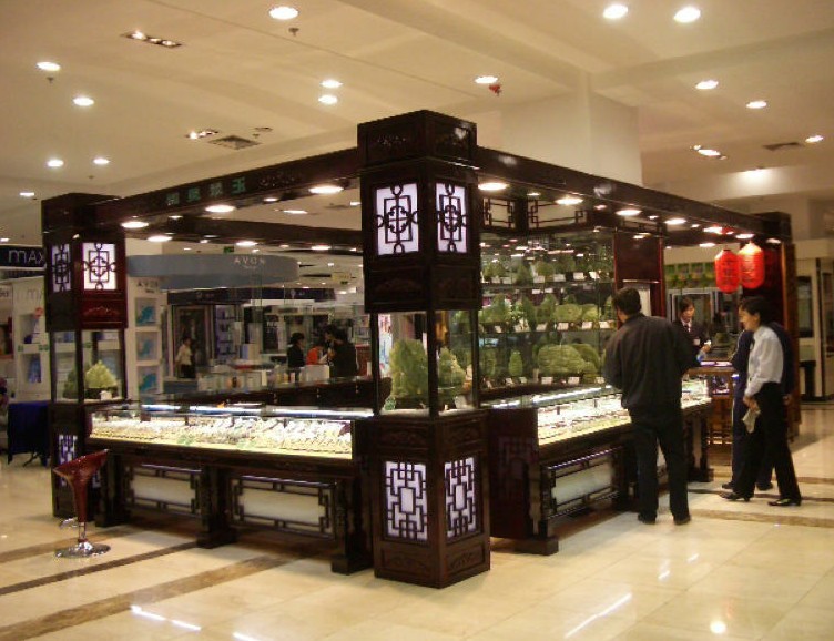 供应山东珠宝行业展柜设计制作，珠宝展览搭建，济南珠宝展柜制作公司