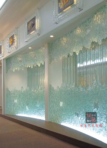 供应工艺玻璃 热熔玻璃 叠烧玻璃 夜场、酒店装饰玻璃