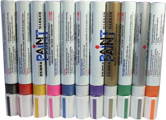 供应日本斑马油漆笔，斑马**油漆笔，东莞森和油漆笔较低价