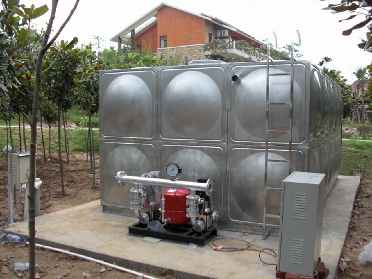 供应青海全自动不锈钢增压水箱，水源不方便的地方采用自动增压水箱，解决供水难题