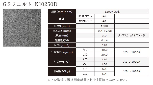 供应东丽GS毛毡 K10250D，TORAY K10250D，东丽K10250D，GS毛毡K10250