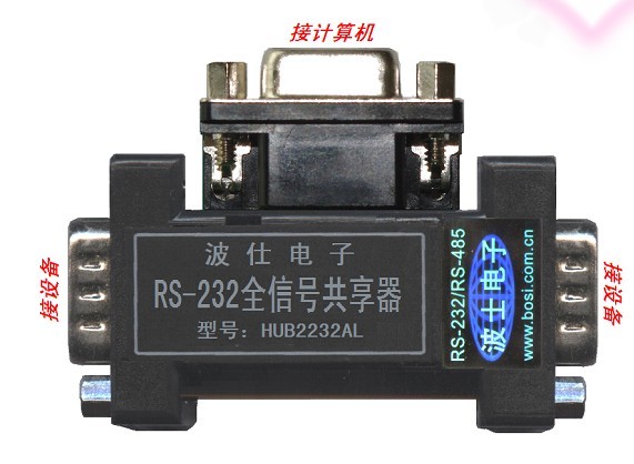 供应HUB2232AL--RS-232全信号二对一共享器