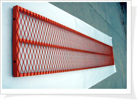60刀红色防锈漆钢板网，菱形网，金属板网
