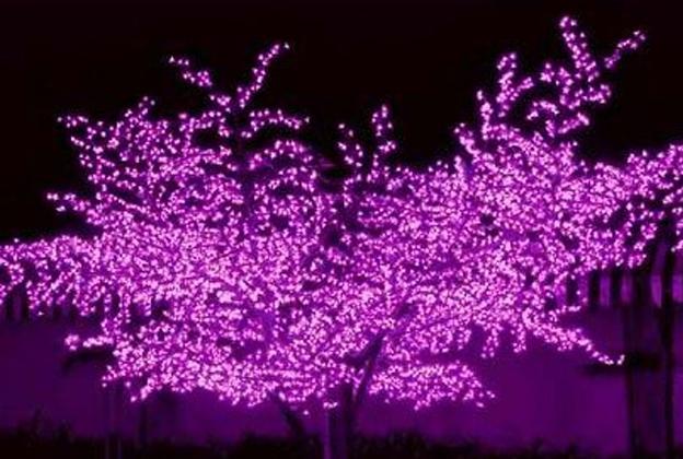 供应 LED 景观樱花树
