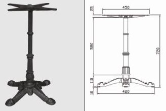 供应欧式优质铸铁台脚 广东餐桌脚同创家具厂