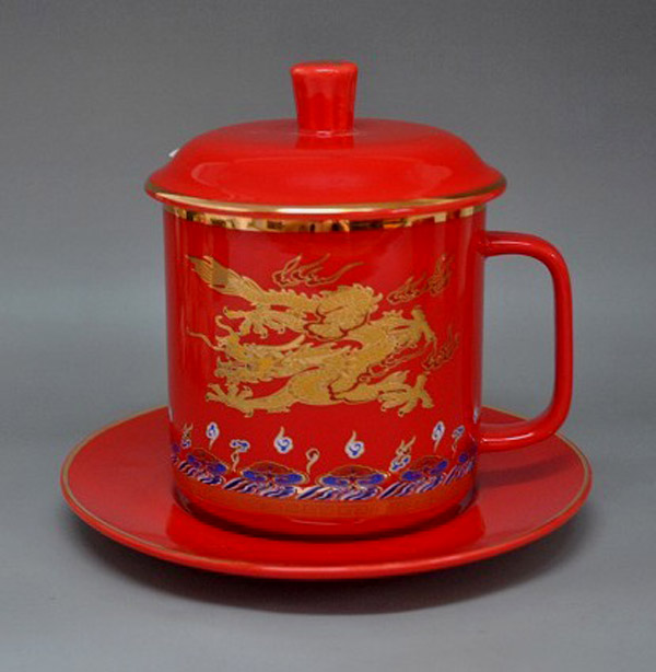 供应红瓷茶杯，厂家供应红瓷茶杯