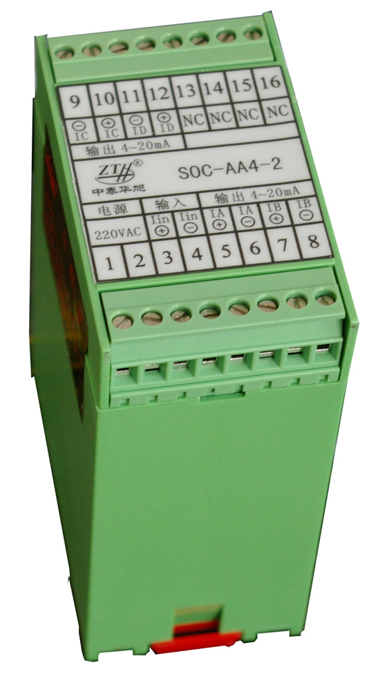 两入两出隔离器输入1路：0-10KHZ;输出2路：0-10KHZ;工作电压：24V;型号：SOC-FF2-1