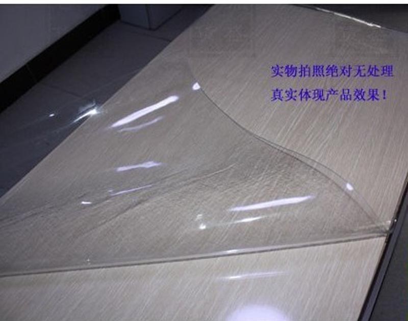 供应防水免洗水晶桌布|PVC透明台布|塑料台布|水晶板磨砂防水印软玻璃台布