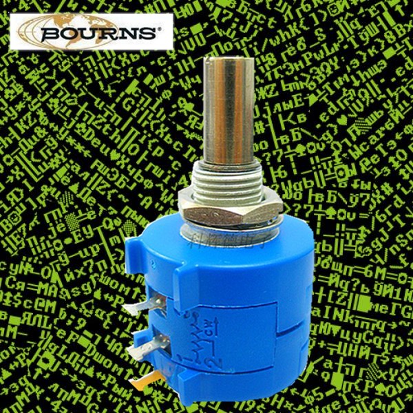 3590S-2线绕电位器进口BOURNS品牌2W功率精密10圈旋转电位器