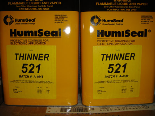 美国Humiseal**稀释剂thinner521三防漆配套稀释剂 表面处理剂