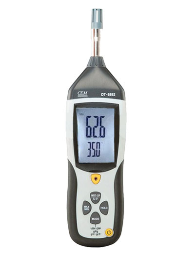 供应手持式温湿度检测仪DT-8892 三合一专业温湿度仪