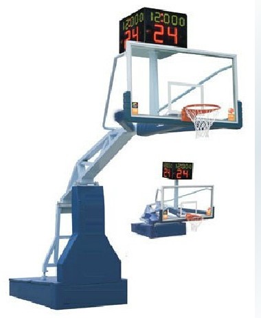 天津高档篮球架专卖/仿液压篮球架适合各个体育馆使用