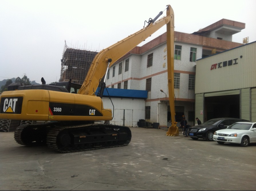 贵州卡特挖掘机加长臂两段臂挖斗供应厂家