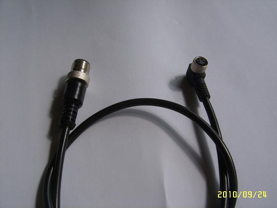 供应M8双头带电缆连接器