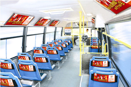 天津公交车广告座椅、看板、拉手、灯箱、移动电视、候车亭、车体广告