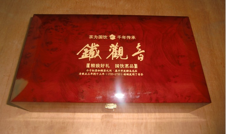 供应茶叶包装盒 木质茶叶礼盒 钢琴烤漆茶叶木盒