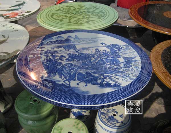 供应陶瓷瓷桌，青花陶瓷瓷桌