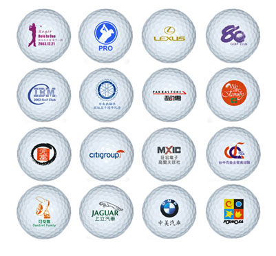 高尔夫球印刷logo价格三毛 球身印字定制礼品球