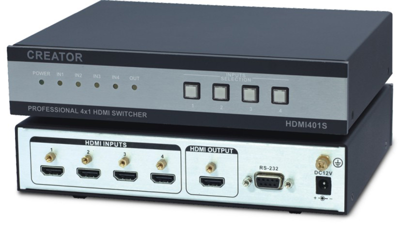 供应快捷HDMI数字音视频矩阵切换器Pt-HDMI0404 河南郑州