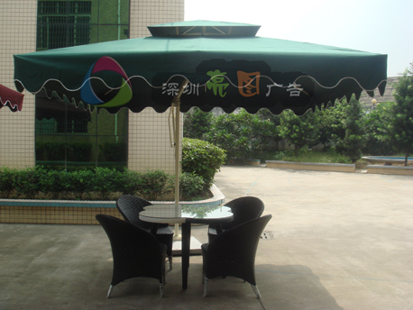深圳亮图展示器材公司生产太阳伞帐篷户外活动桌子