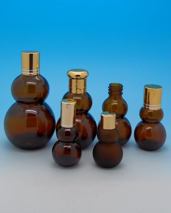 供应玻璃精油瓶，玻璃化妆品瓶，玻璃瓶，葫芦瓶，药瓶