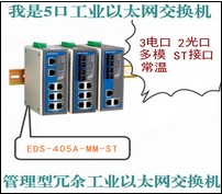 供应MOXA EDS-405A-MM-ST工业以太网交换机
