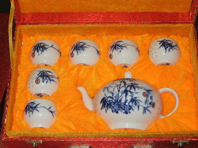 供应手绘青花茶具，手工青花陶瓷茶具