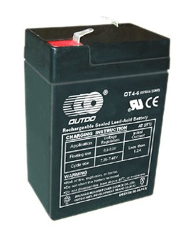 供应OT4-6 6V4.0AH铅酸蓄电池