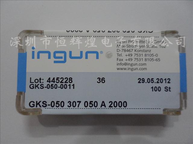 供应原装进口德国INGUN英钢测试探针GKS-050 307 050 A 2000