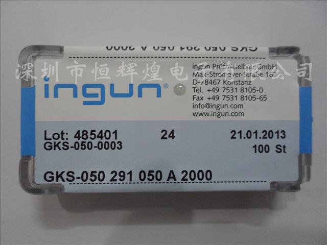 供应原装进口德国INGUN英钢测试探针GKS-050 291 050 A 2000