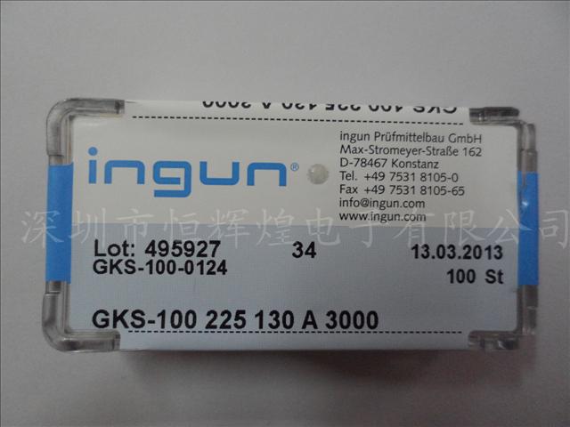 供应原装进口德国INGUN英钢测试探针GKS-100 225 130 A 3000