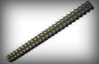 供应154# 2.54mm圆PINC双排针180° 塑高3.0mm