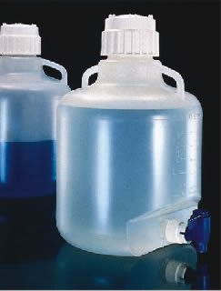 Nalgene2319可高温高压灭菌的细口大瓶带放水口）|DS2302带排水小管细口大瓶