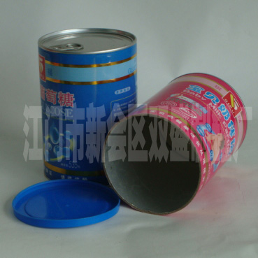 广东江门生产厂家供应装婴儿米粉的圆形纸罐包装 易拉纸罐