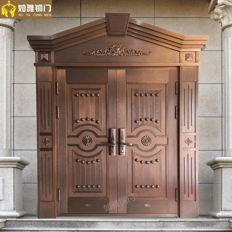 上海真铜门价格|银川铜门|别墅大铜门